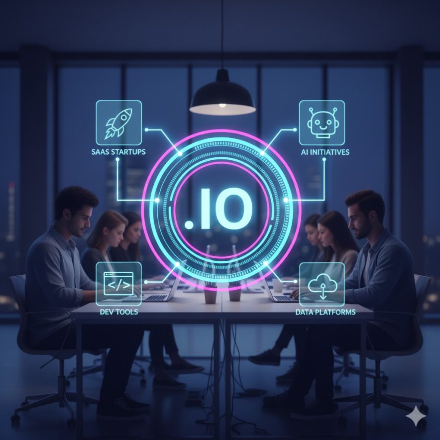 .io tld - perfect com alternative for SAAS