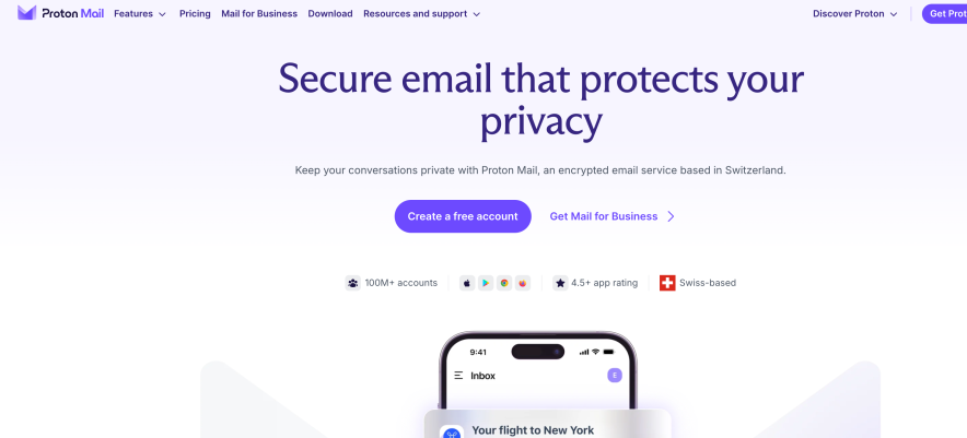 1. Proton Mail