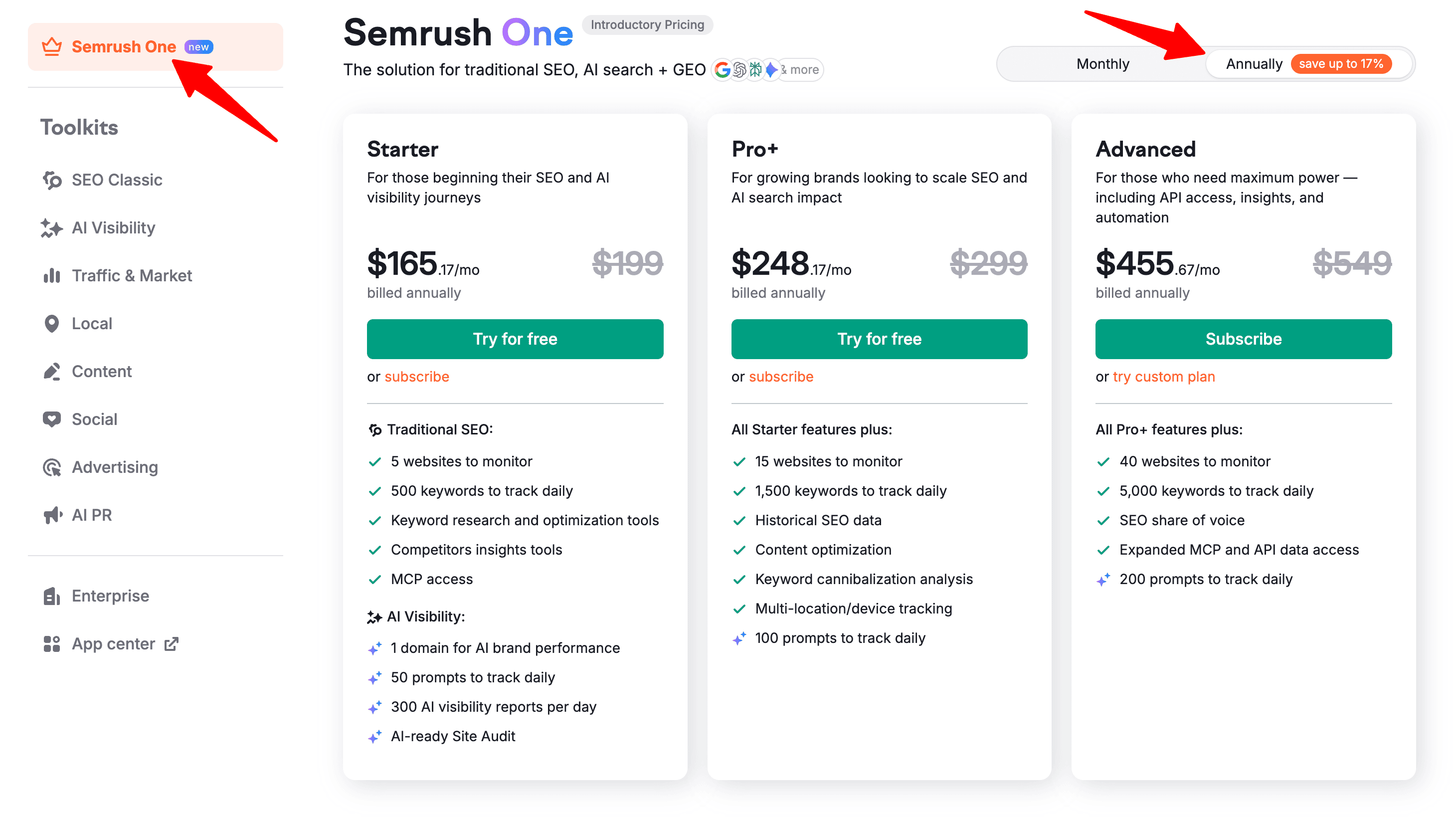 activate 17% off semrush one plans