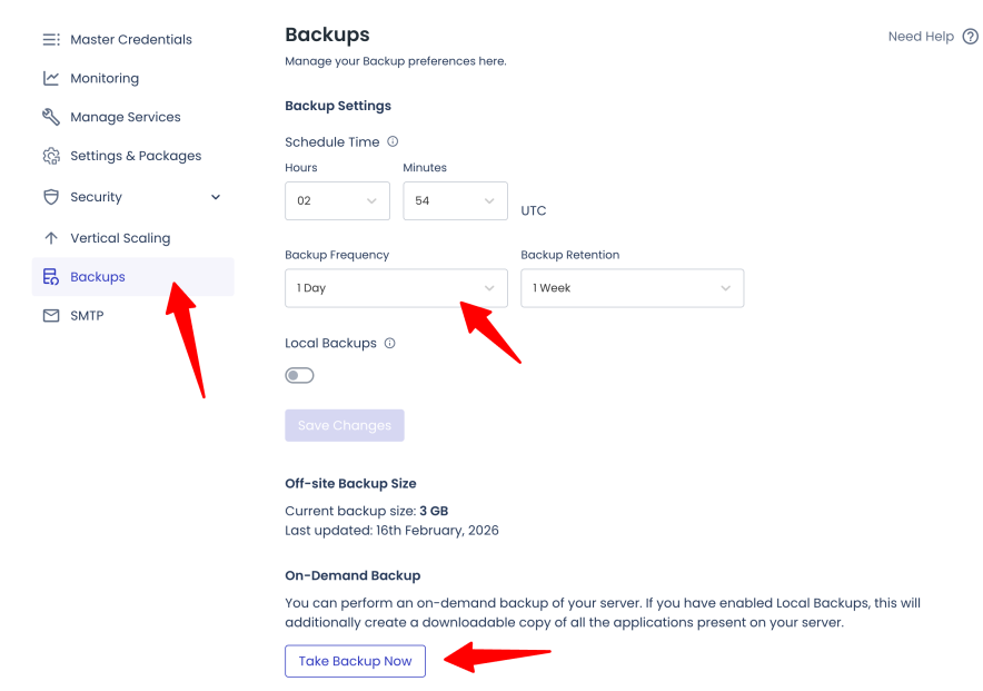 cloudways backups