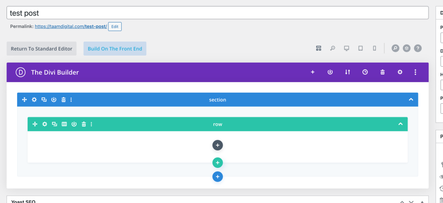 divi page builder wireframe mode