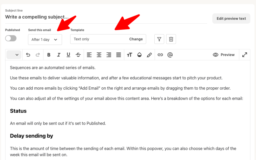 email sequences