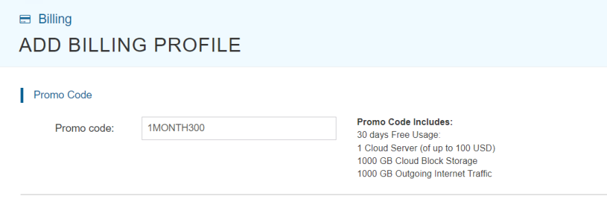 Final step is claiming kamatera coupon