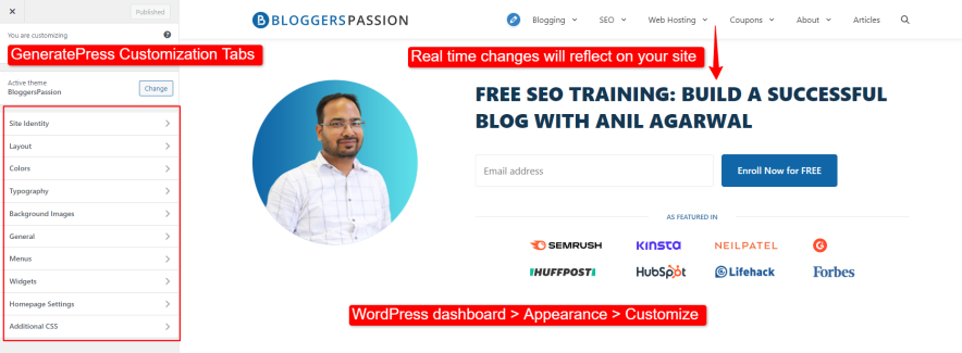 wp theme
