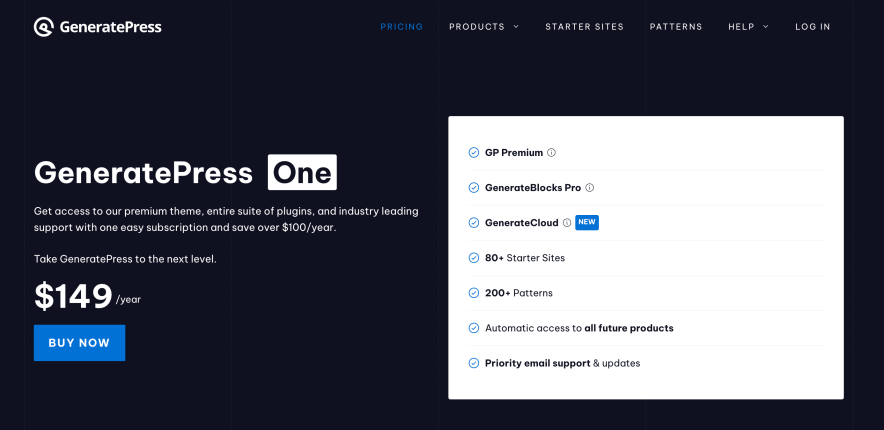 generatepress latest pricing