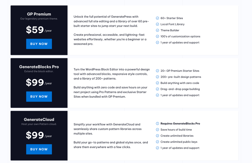 generatepress pricing