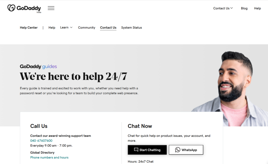 godaddy customer support