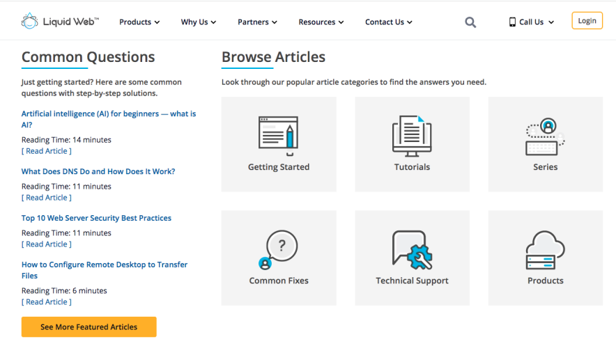 Liquid hosting knowledge base