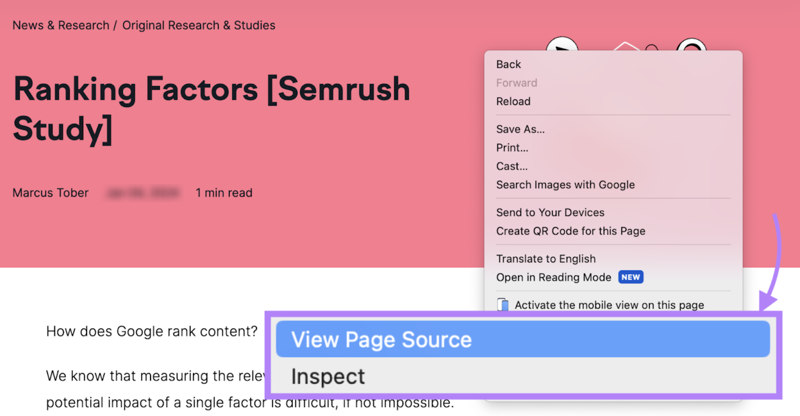 Page Source