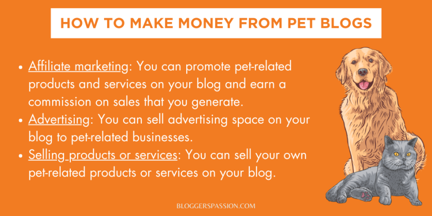 pet blogging monetization options