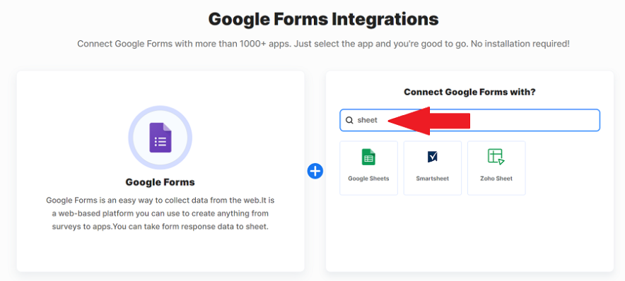 search for the second app you wish to integrate with first one