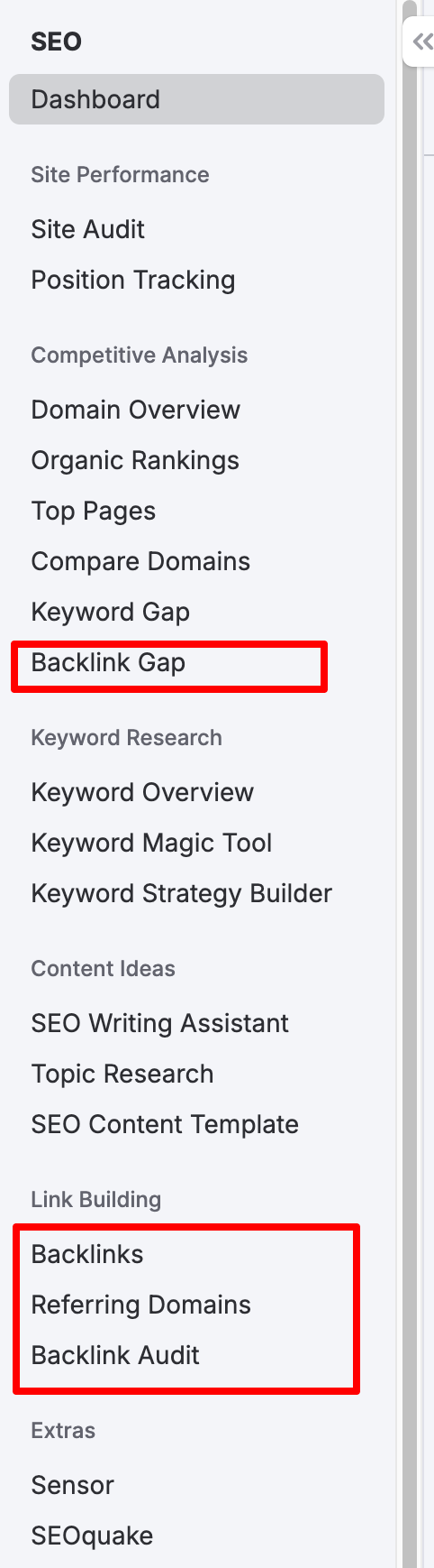semrush link building toolkit