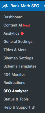 Seo Analyzer Rank math