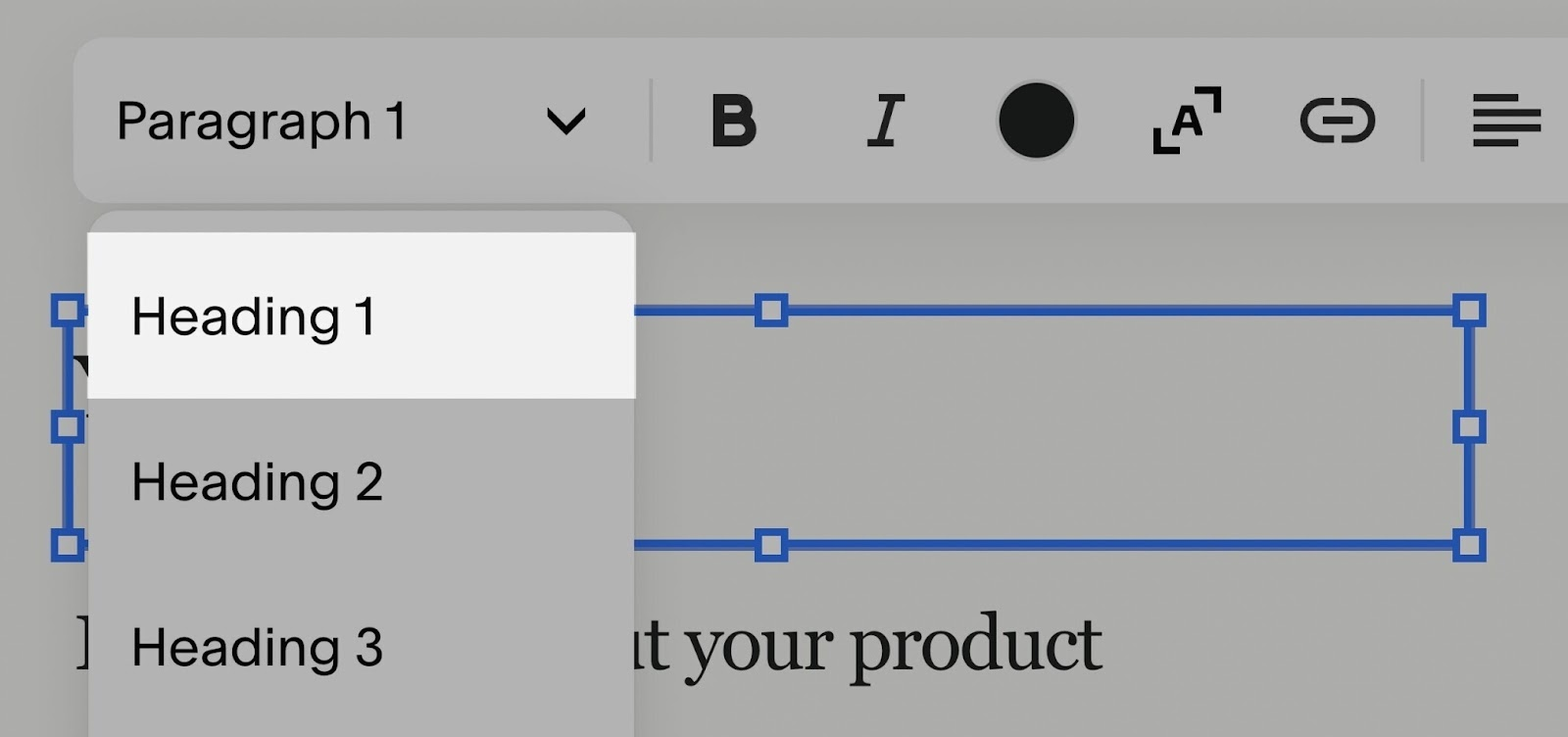 Squarespace h1