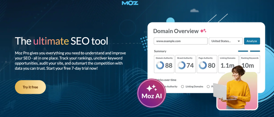 Step 1 Unlock Moz Pro Trial