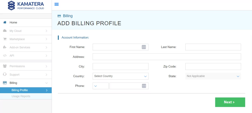 step 2 fill billing details