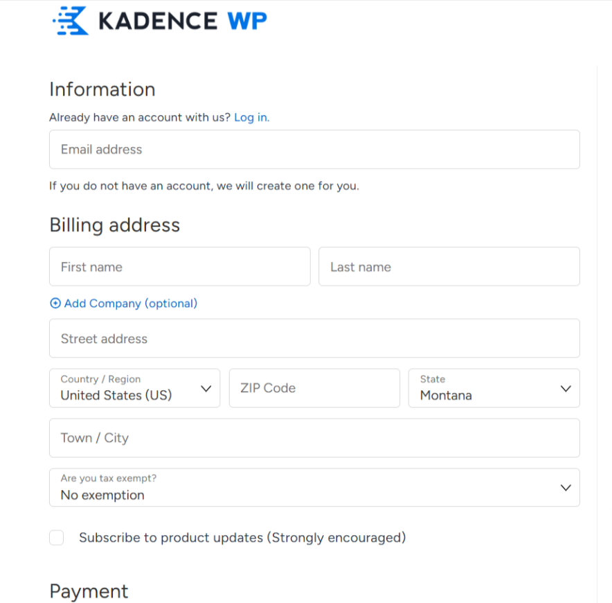 Step 2 fill in your details