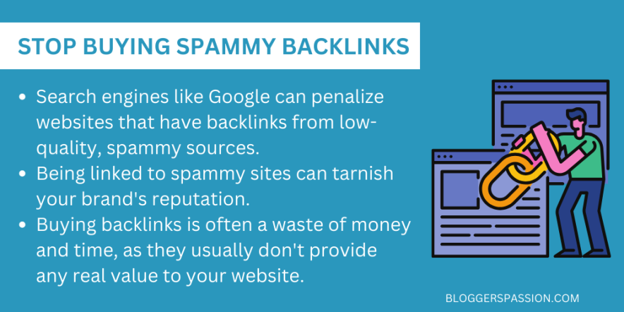 stop buying bad links