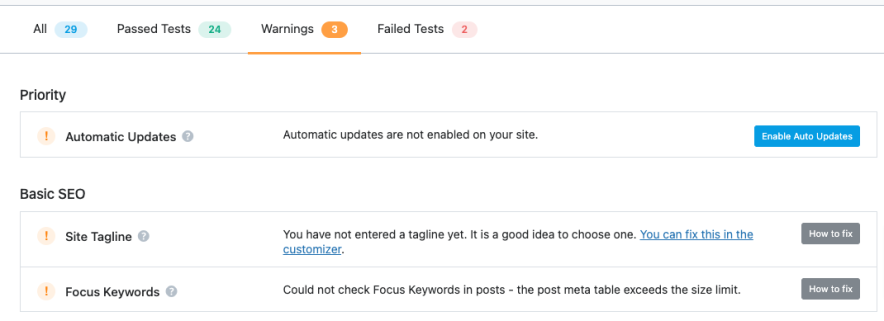SEO Suggestions Rank math