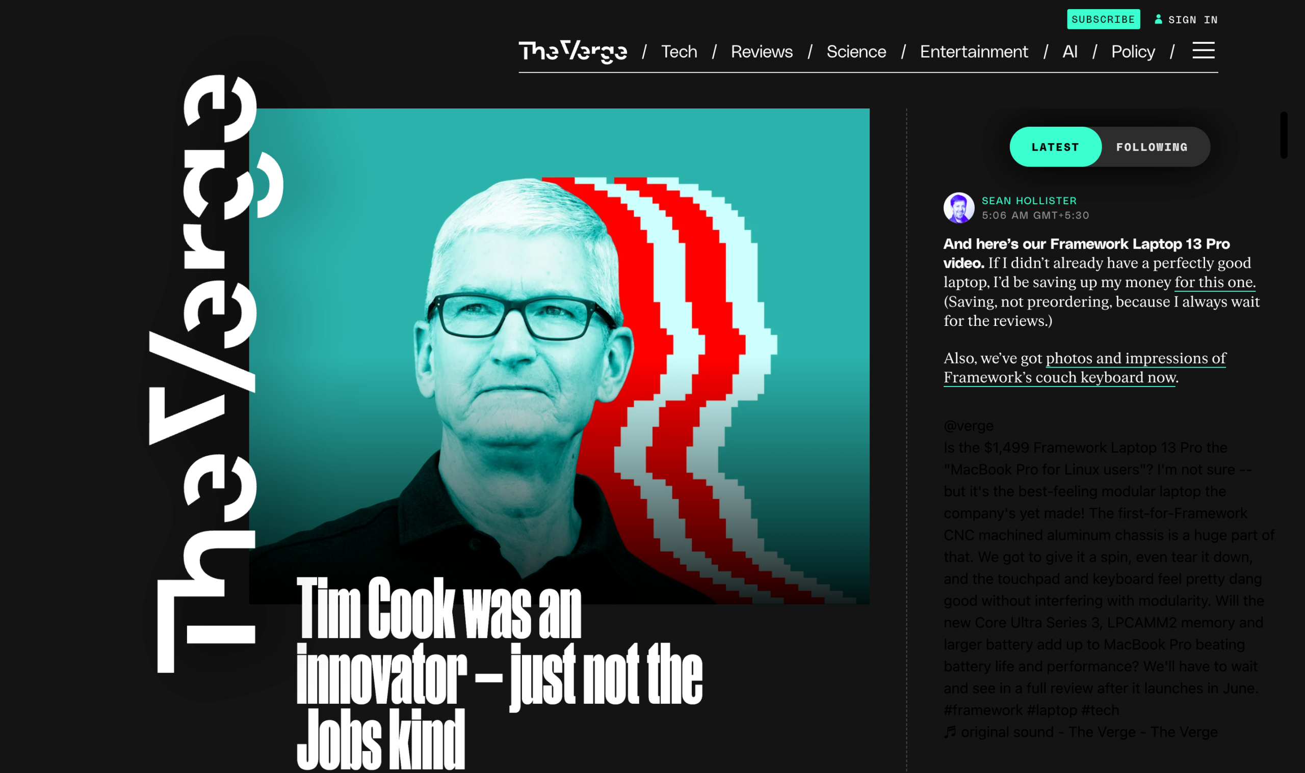 the verge