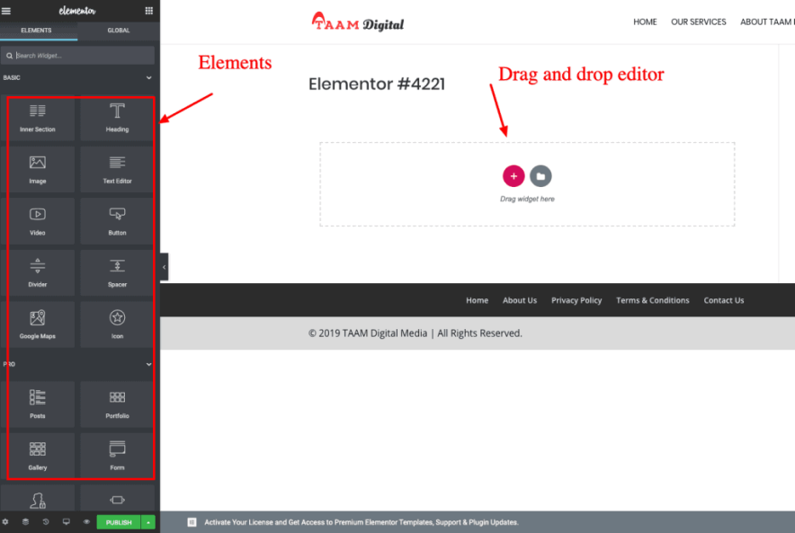 usual drag and drop editor in wordpress - divi doesn't work like this
