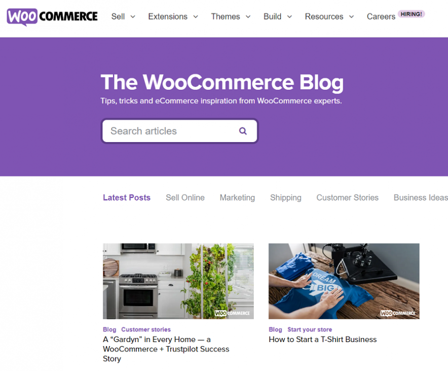 WooCommerce Blog