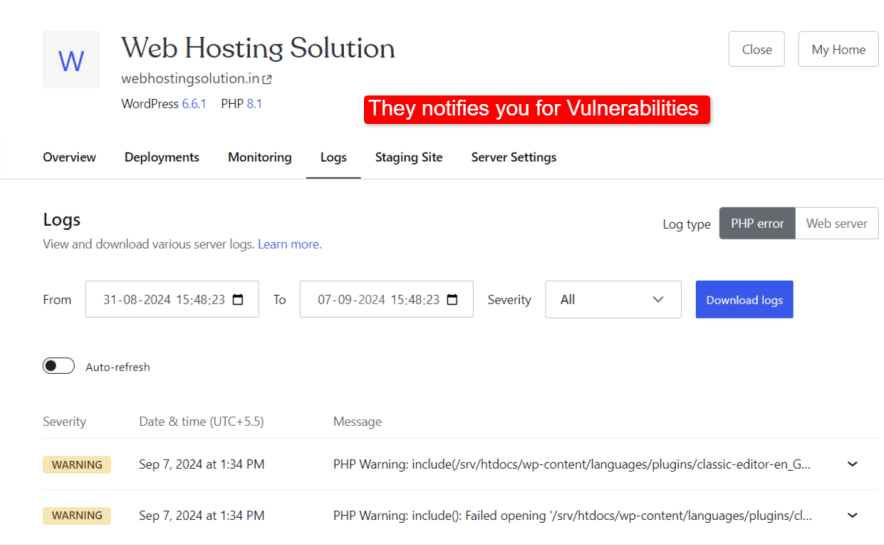 wordpress-hosting-team-notifies-you-if-any-vulnerability-encounter-on-your-site