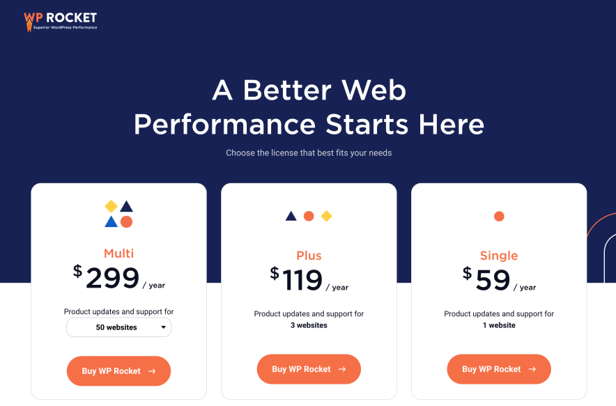 WP-Rocket Pricing