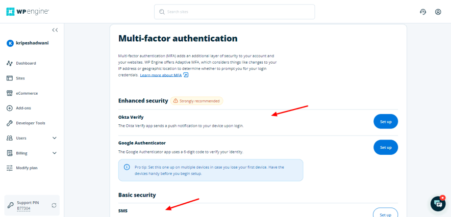 wpengine security features