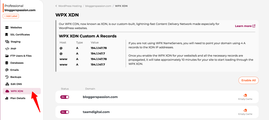 wpx built in cdn