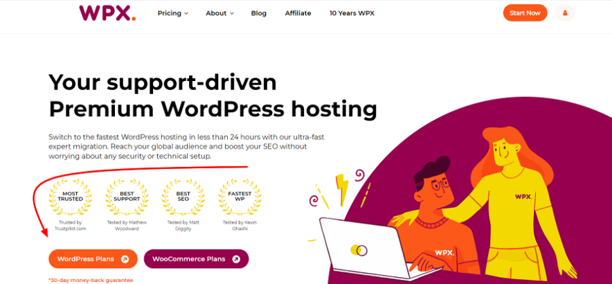 4. WPX Hosting: High Performance SiteGround Alternative