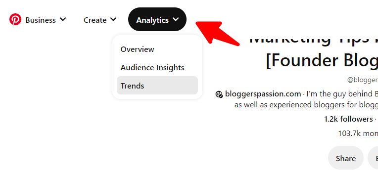 pinterest analytics