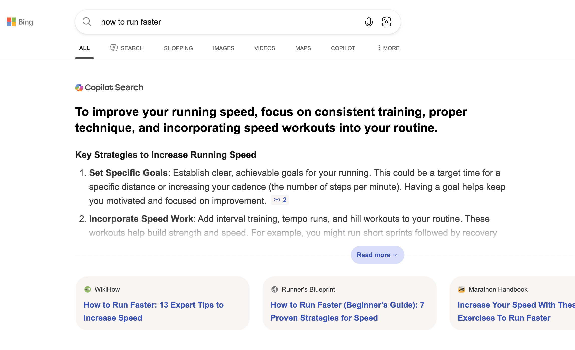 bing examples