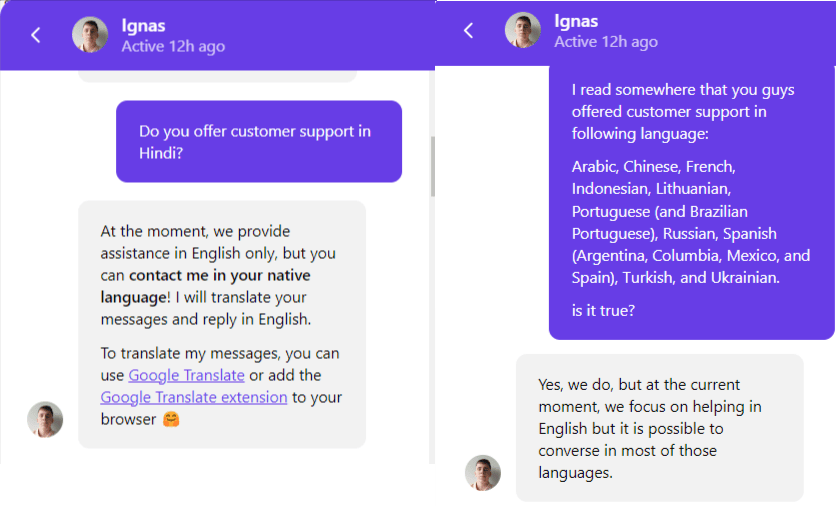 chat with hostinger agents