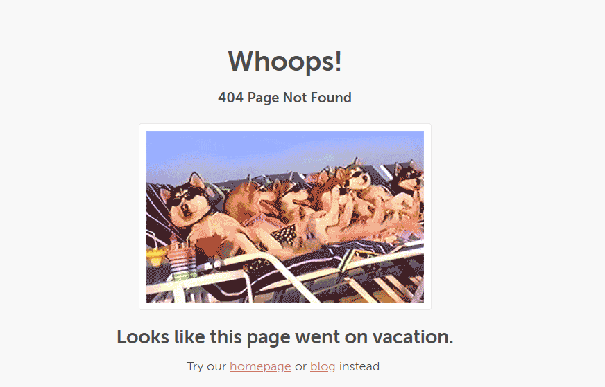 Custom Design 404 Page