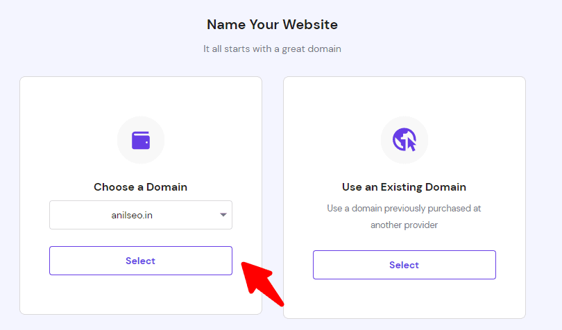 domain selection