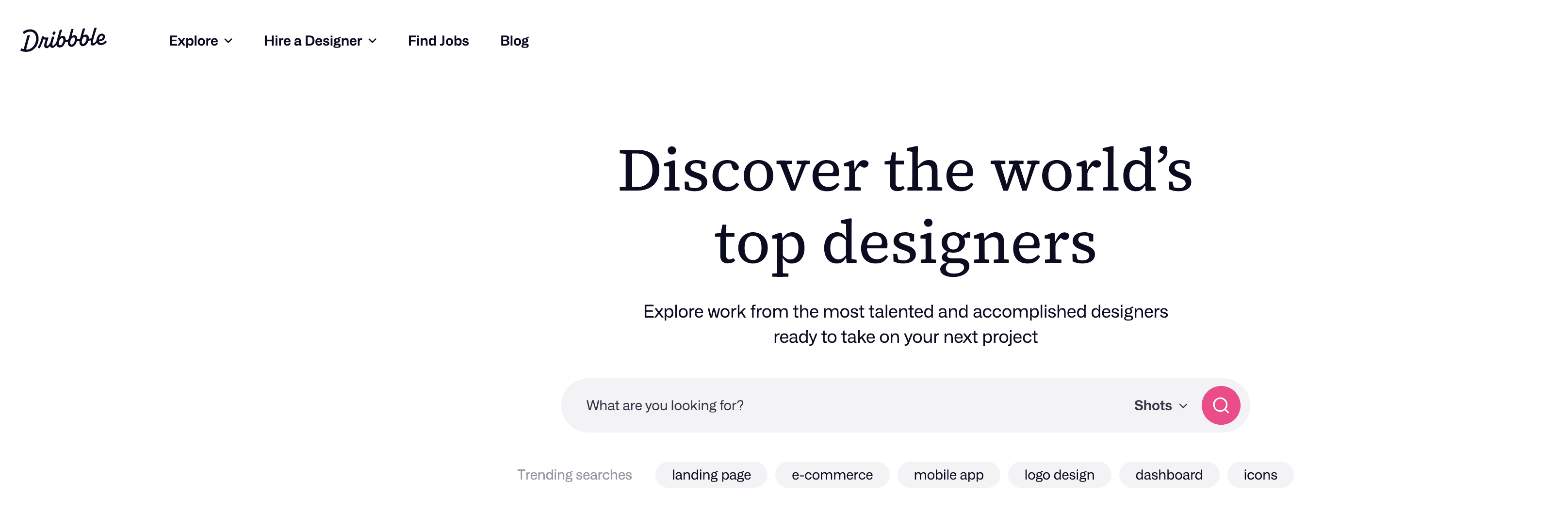 Dribbble - Pinterest Alternatives