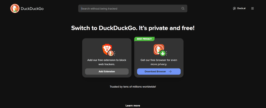 DuckDuckGo Search Engine 