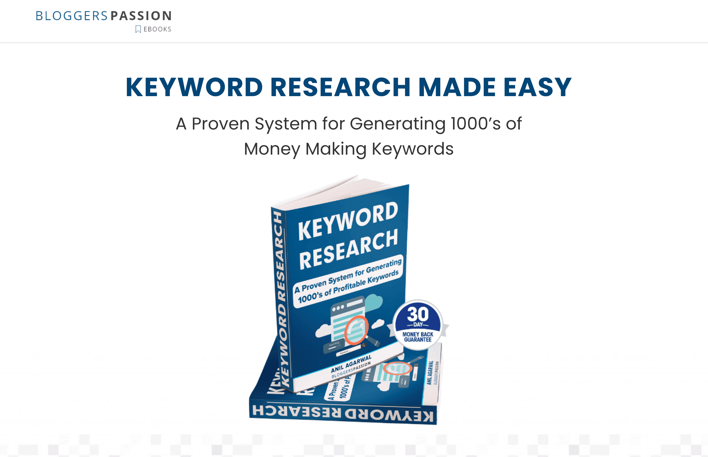 ebook landing page