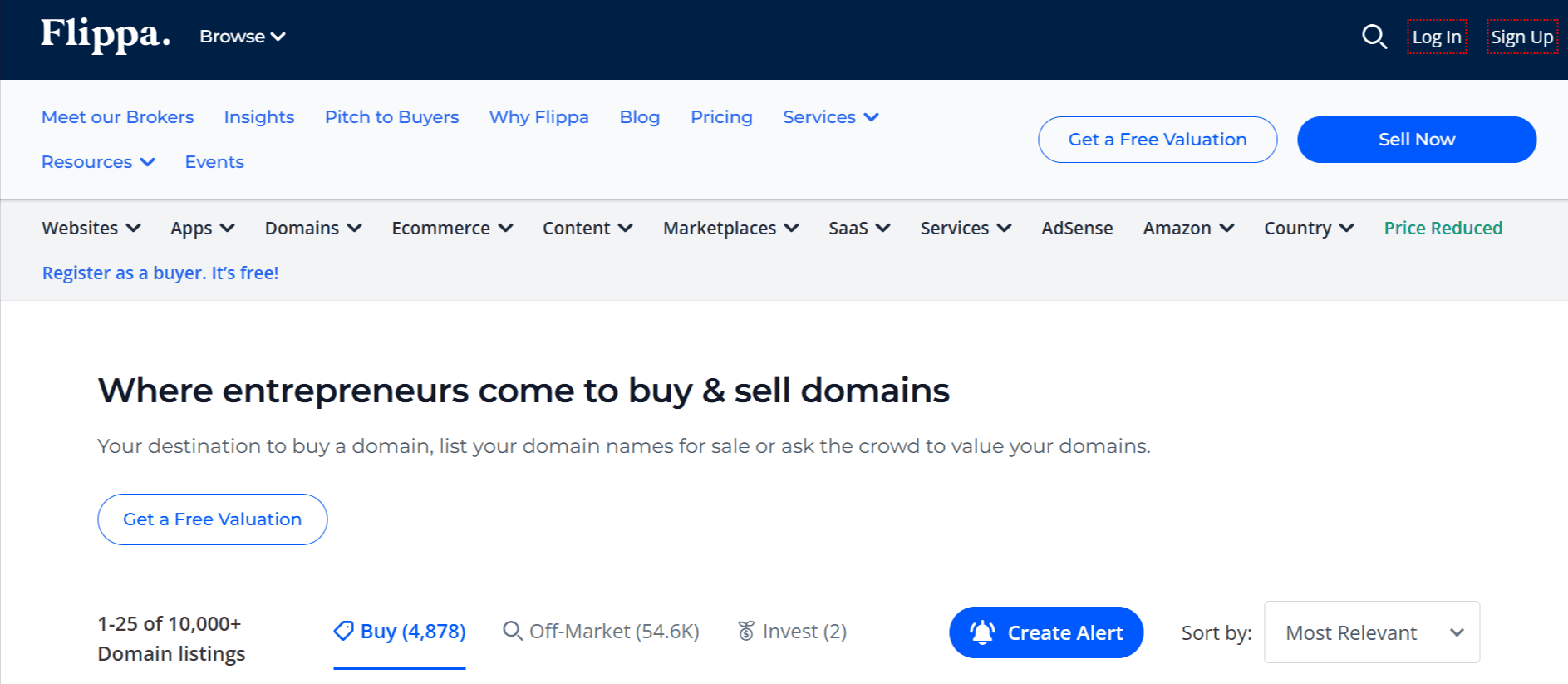 flippa aged domain auction
