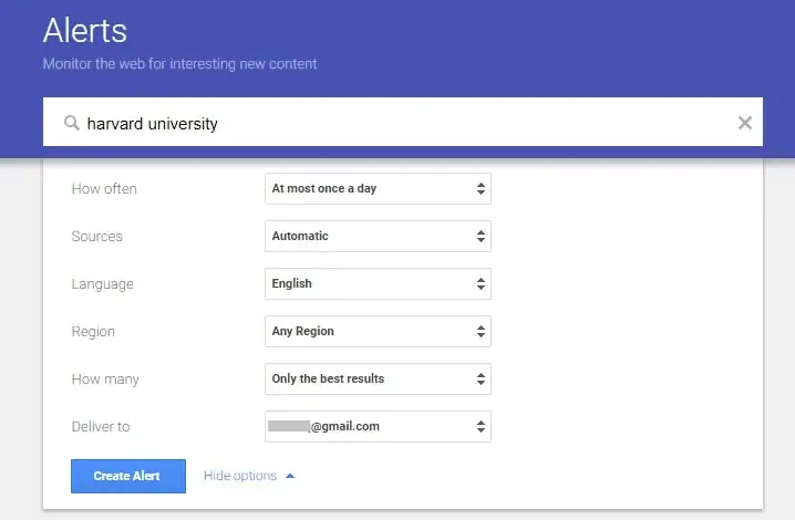 google alerts