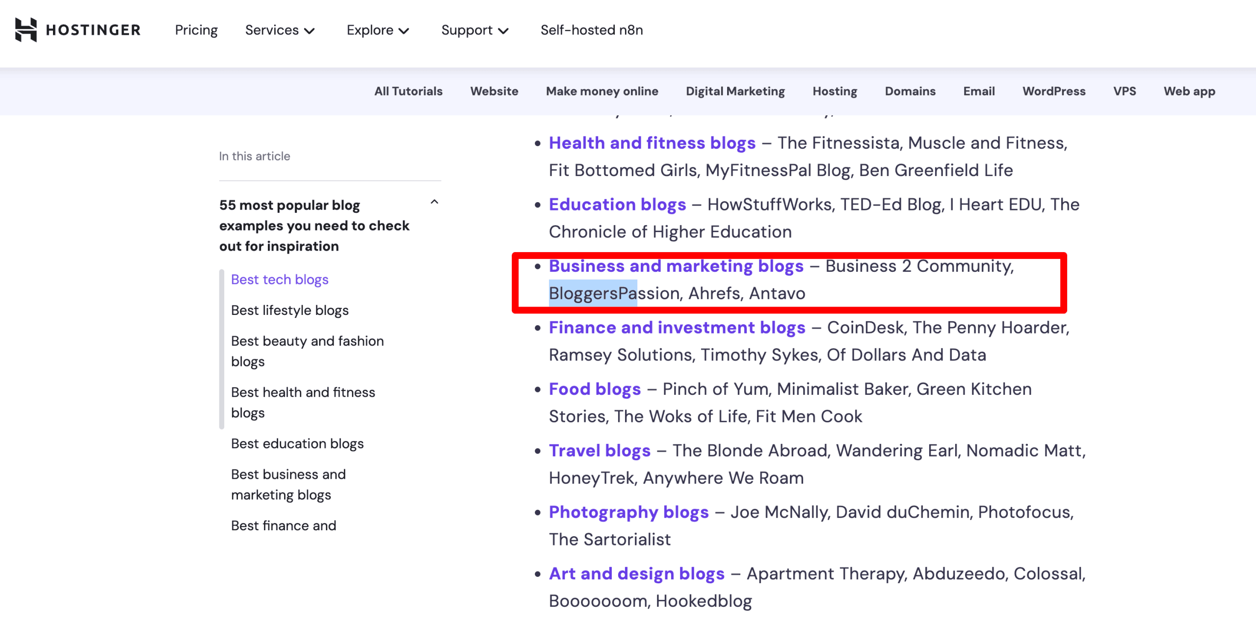 hostinger links