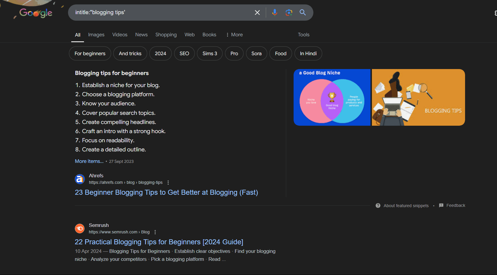 intitle Google Search Operator