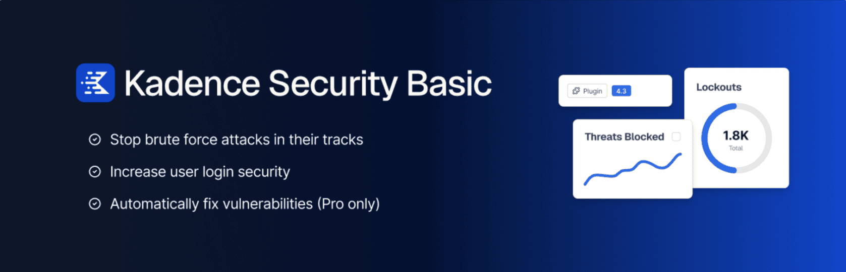Kadence Security WordPress Plugin