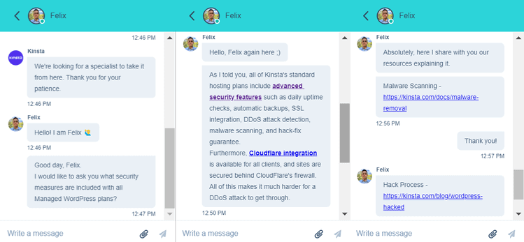 kinsta customer support