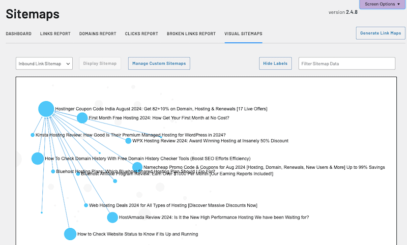 link whisper visual sitemaps