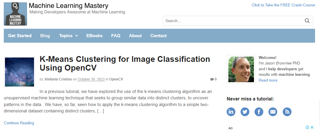 machine learning mastery