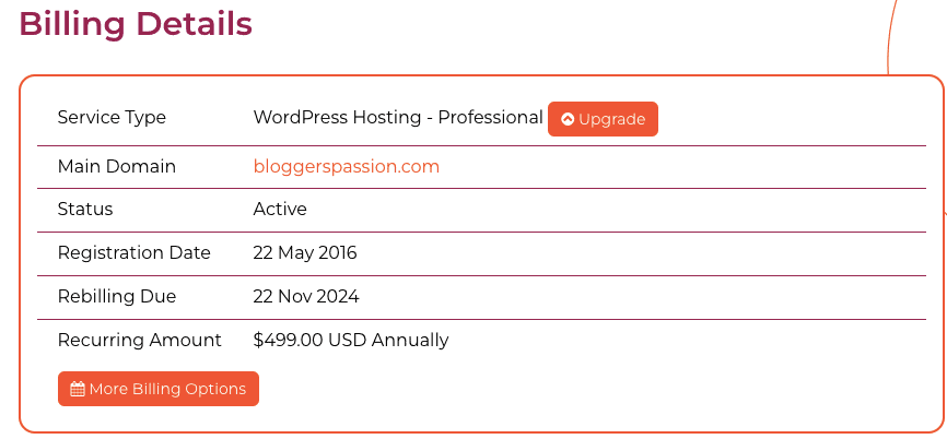 wpx billing my site