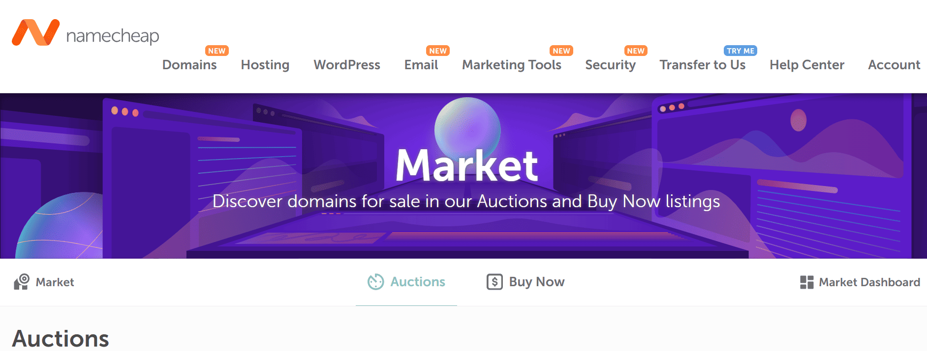 NameCheap Expired Domain Auctions