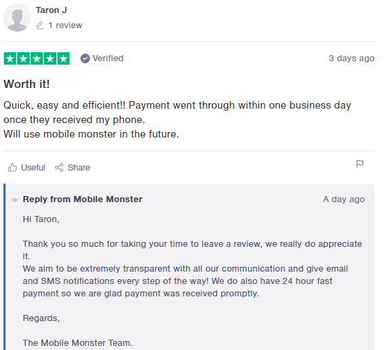 paid reviews